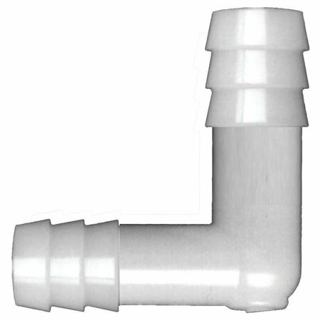 FAIRVIEW FITTINGS & MFG Elbow 90deg Nylon 3/4 Hbarb 555-12P